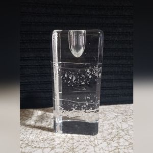 Arkipelago 1970s Glass Icicle Single Candle Holder Timo Sarpaneva Iittala Finlan